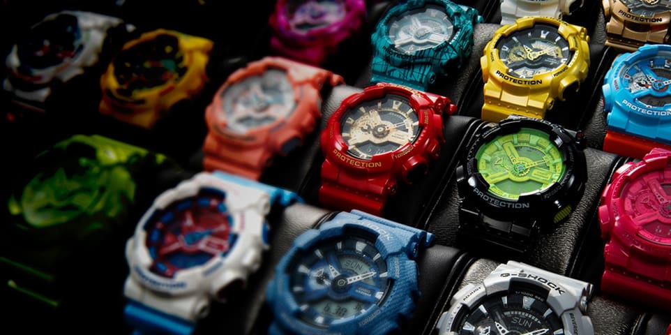 La G-SHOCK 110 se décline en de nombreux coloris