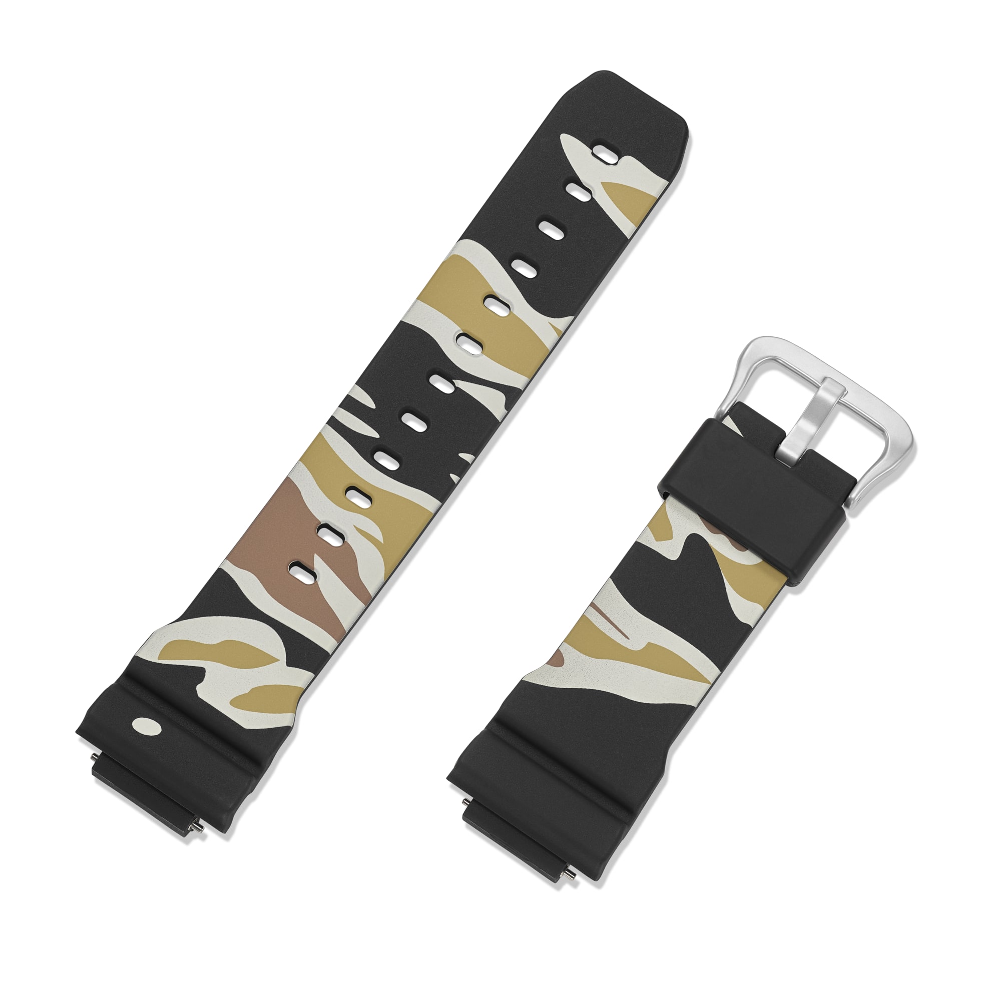 Die beiden Teile des Tiger-Camouflage-Armbands
