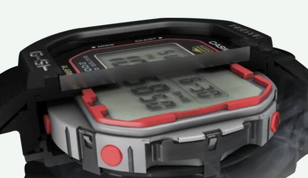 Die einzelnen Komponenten des G-SHOCK Gehäuses