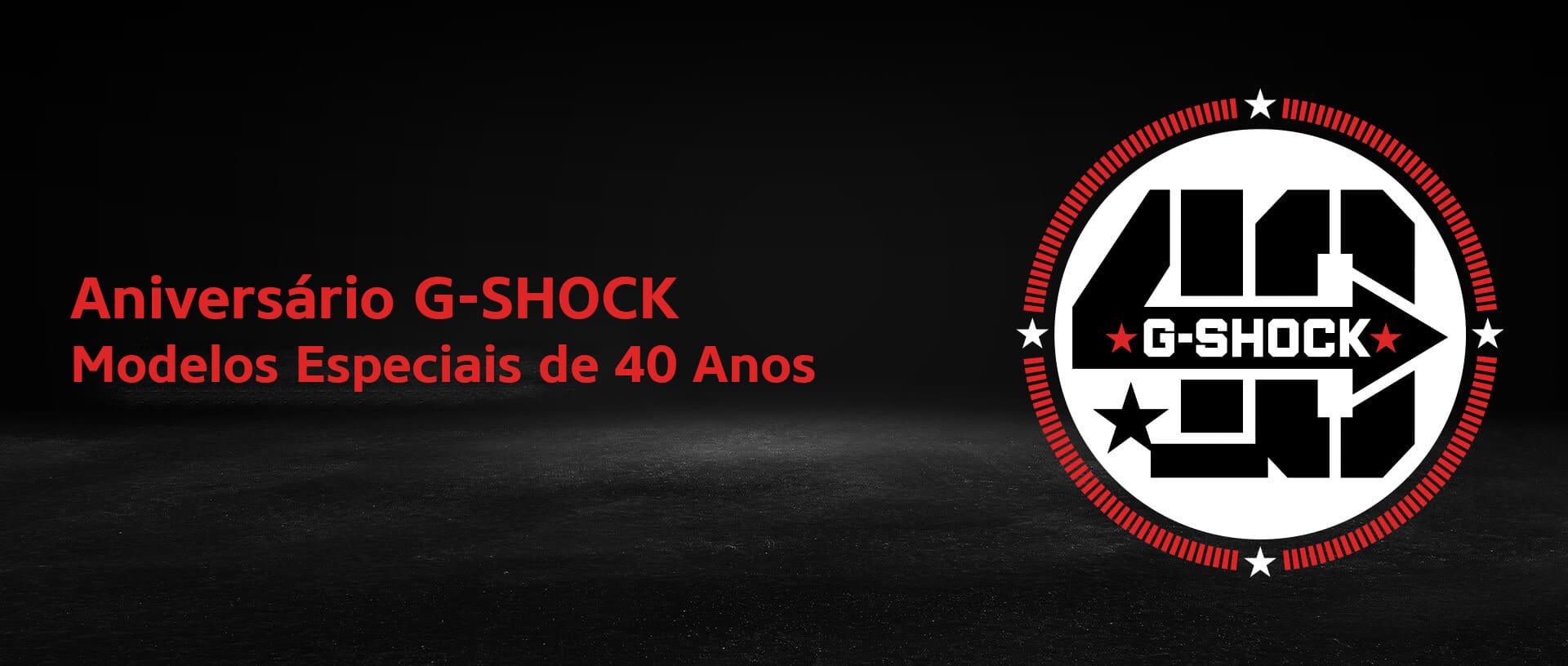 MODELO DO 40º ANIVERSÁRIO DO &quot;G-SHOCK&quot;誕生40記念モデル