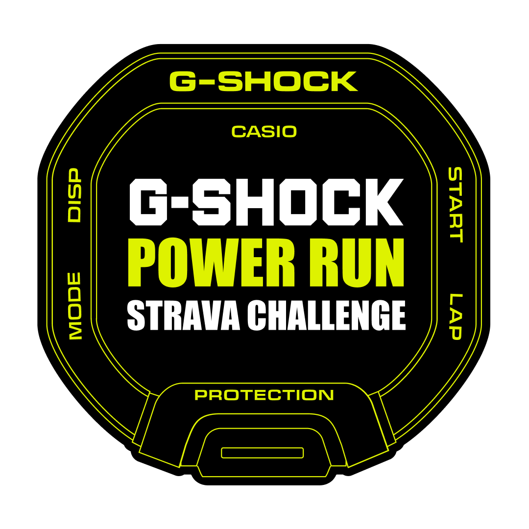 Imagem do emblema digital do G-SHOCK 'POWER RUN