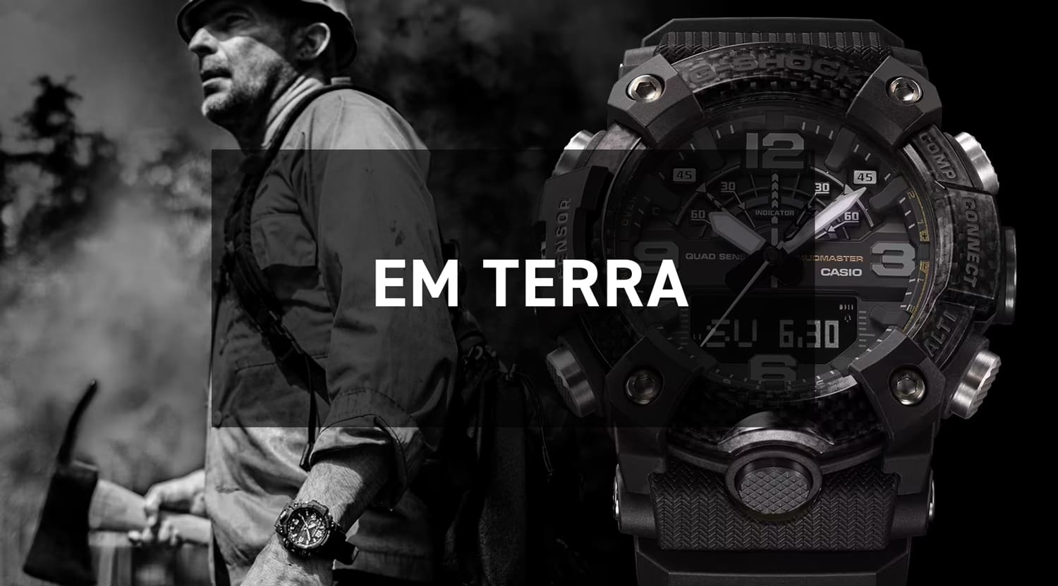 Em terra