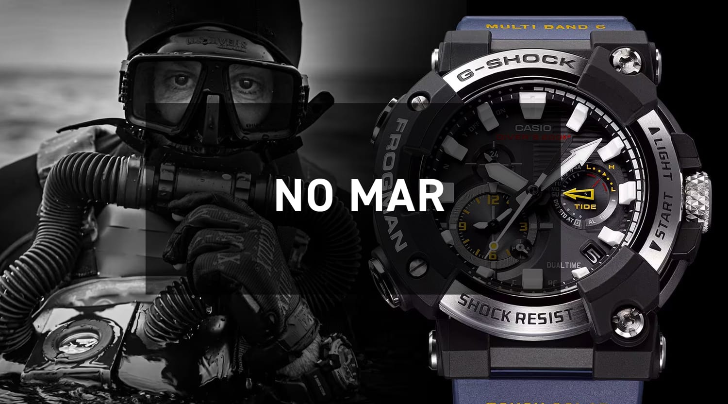 No mar