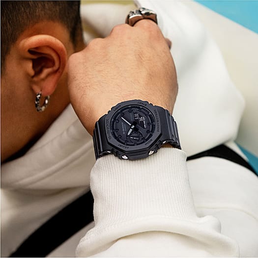 Image of someone wearing the GA-2100BB