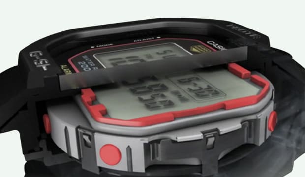 G-SHOCK watch side cross section G-SHOCK watch side cross section