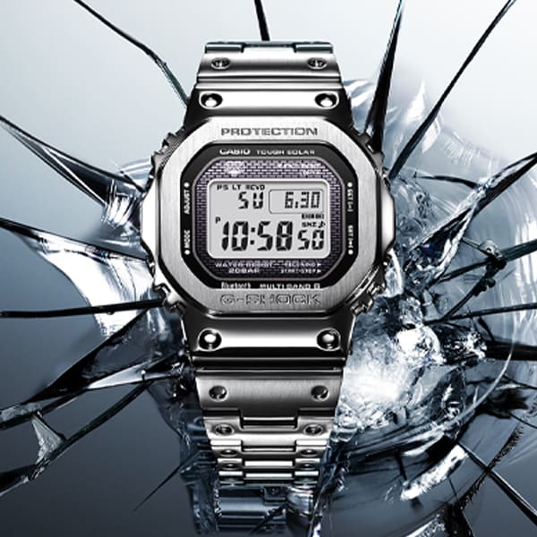 G-SHOCK Silver GMWB5000 Full Metal digital watch GMW-B5000D-1