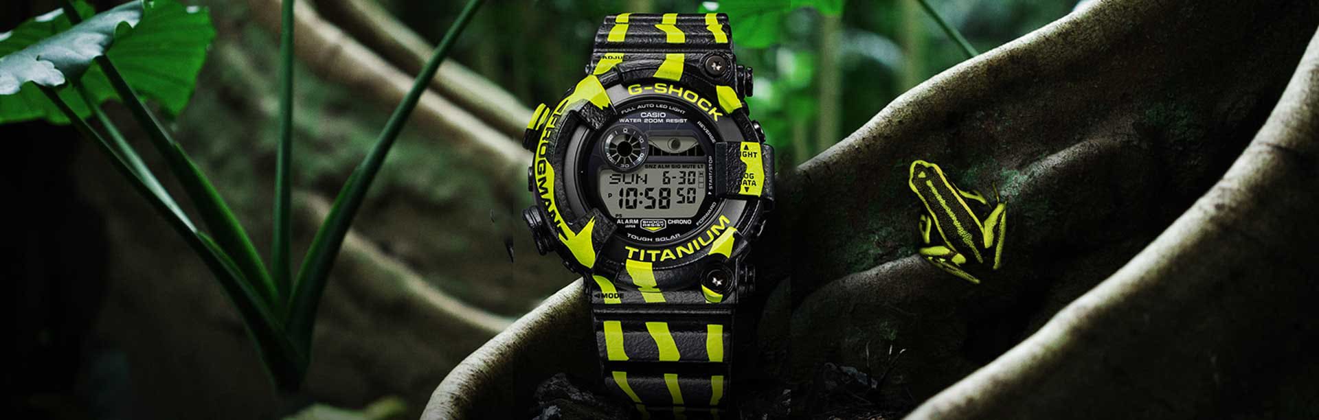 G-SHOCK FROGMAN GW-8200TPF Black and Green Watch