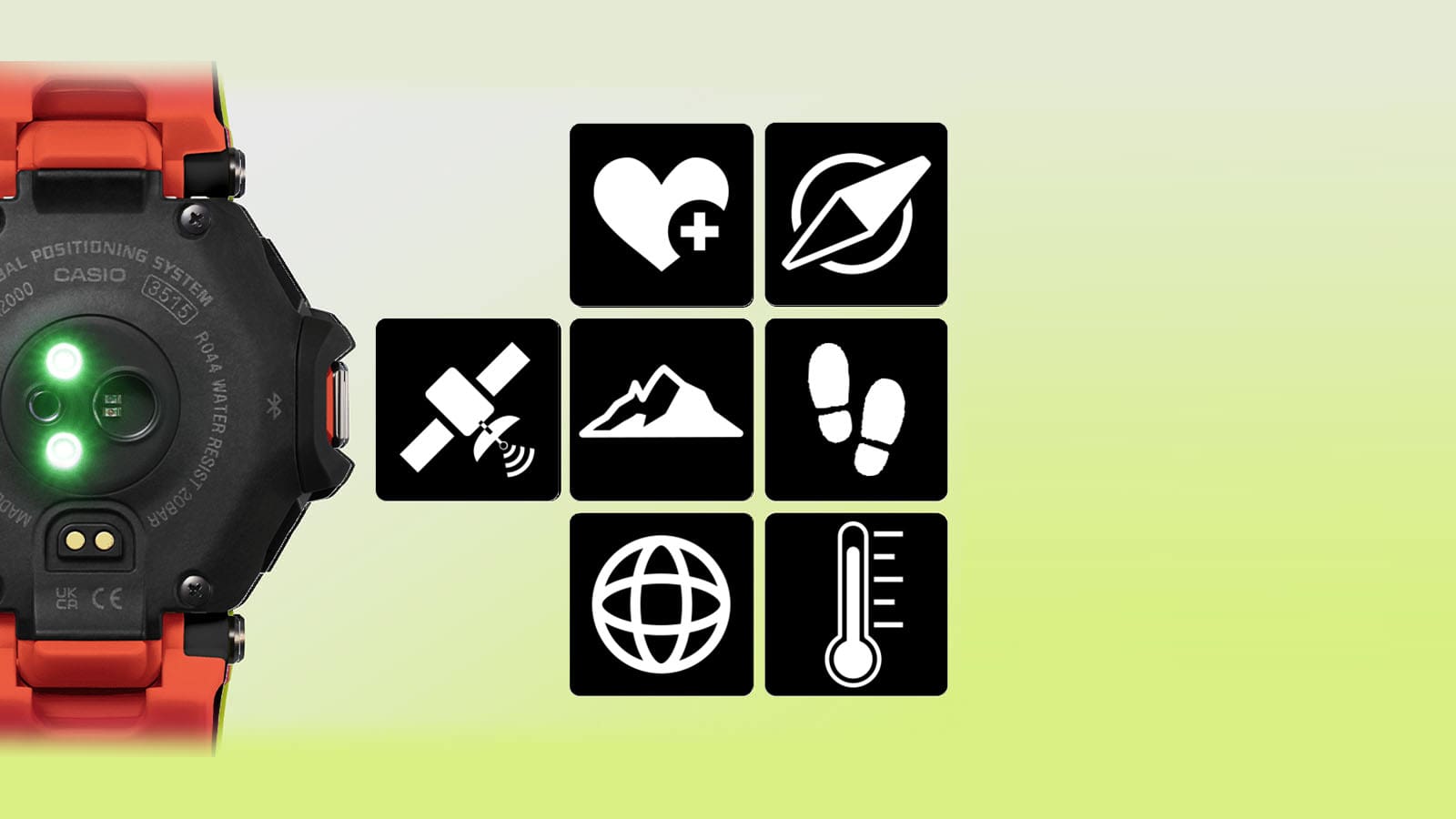 GBDH2000-1A9 watch back sensors and illustrated feature badge icons
