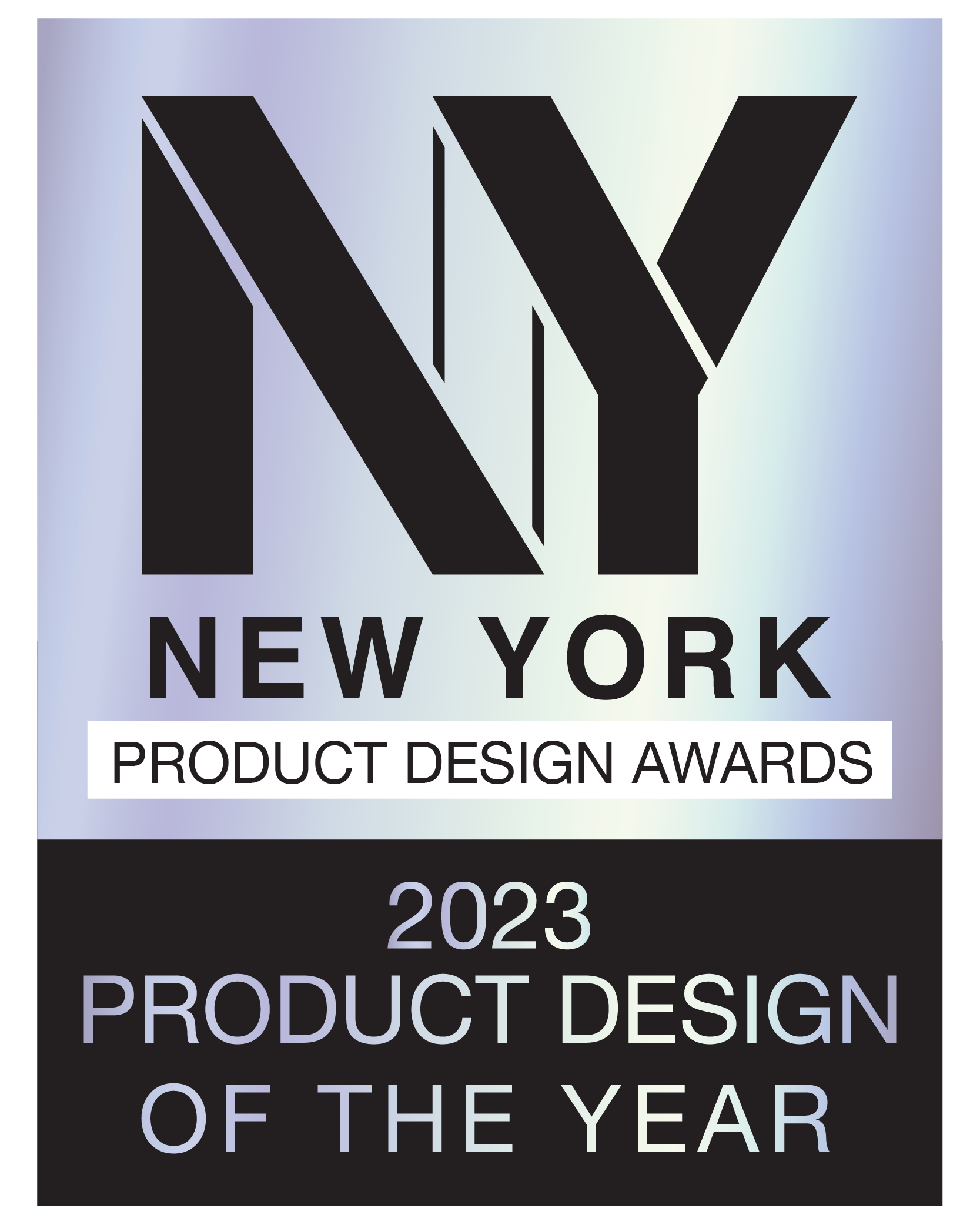 NY Product Design Awards Badge - Design Of The Year 2023
