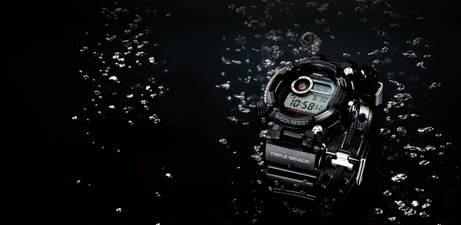 G-SHOCK Toughness : Wasserdichtigkeit bis 20 Bar 