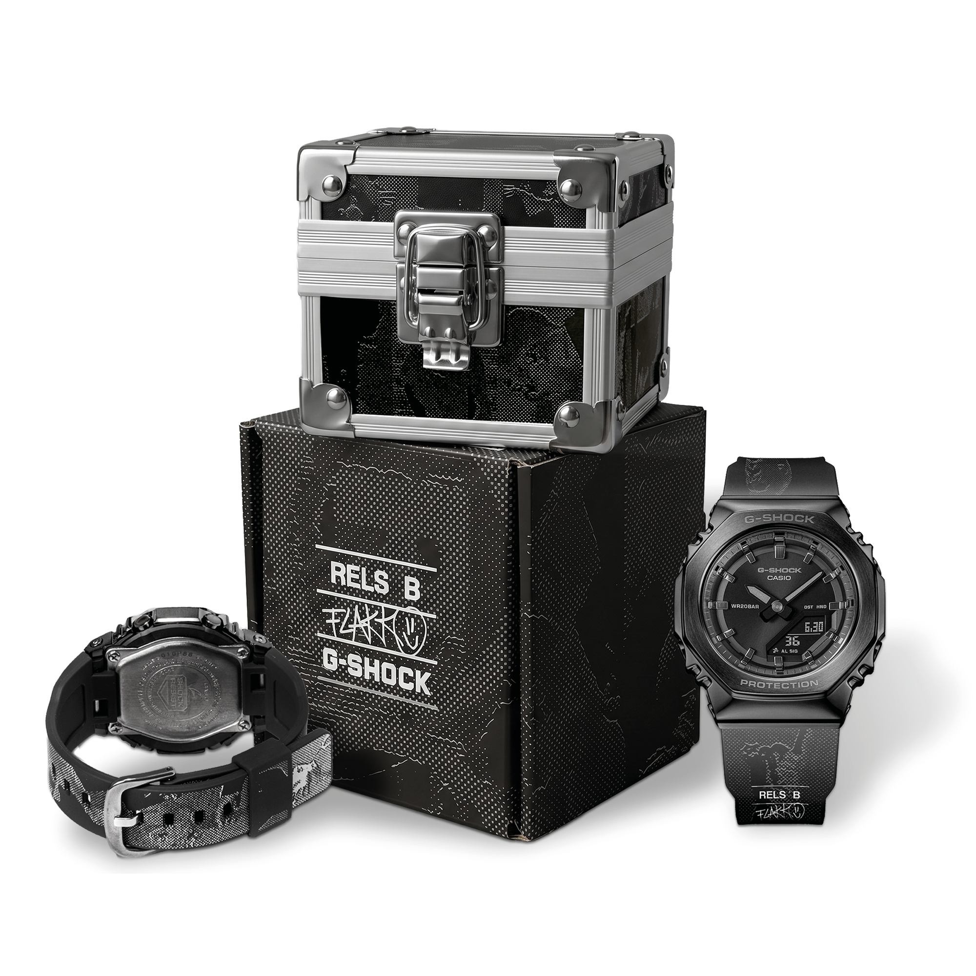 Fotografía conjunto de reloj + packaging especial