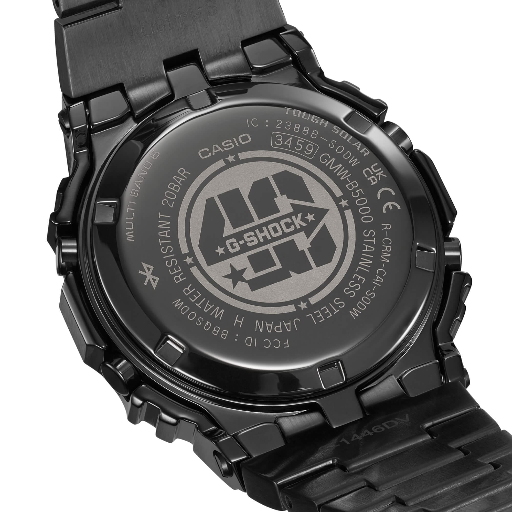 Fondo de la caja del reloj GMW-B5000EH-1ER, grabado con un «40» en combinación con G-SHOCK.
