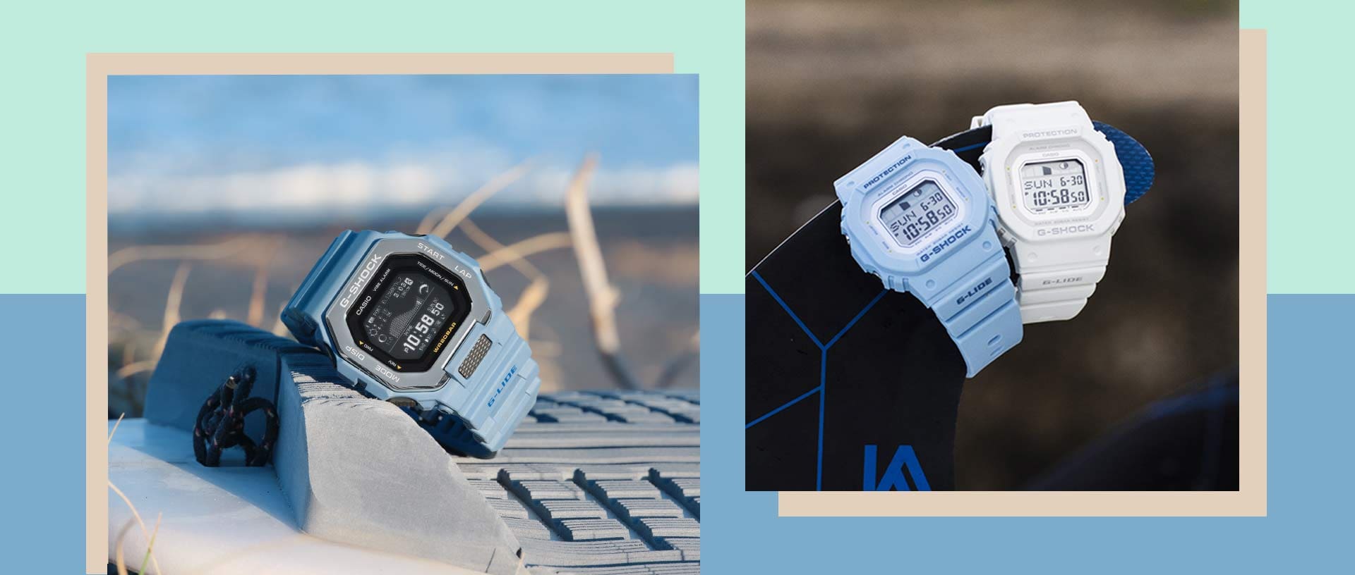 Las relojes de la serie G-LIDE GLX-S5600 y GBX-100