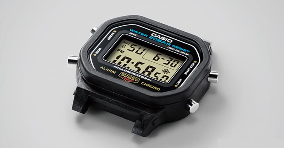 Seperate display of the G-Shock 5600 digital watch