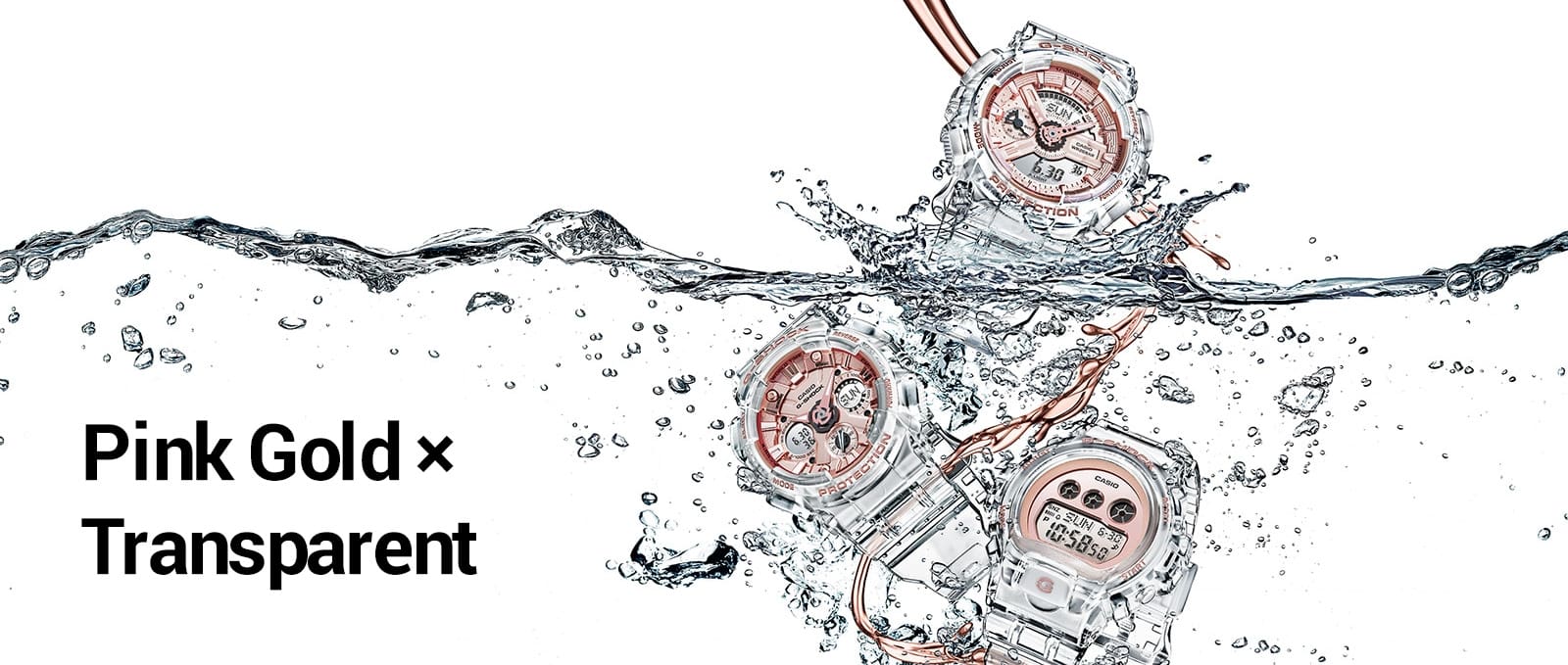 Pink Gold × Transparent