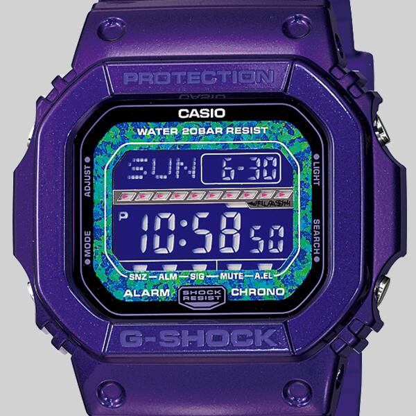 Le cadran en opale synthétique du G-SHOCK GLS-5600KL-6