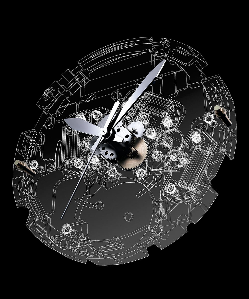 Concept images showcasing advanced features designed to ensure “never breaks,” “never stops,” and “never fails to keep precise time”