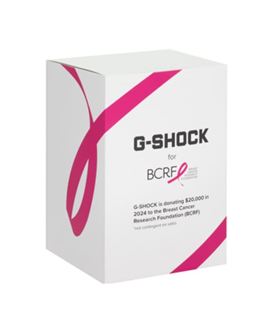 Package of G-SHOCK for BCRF