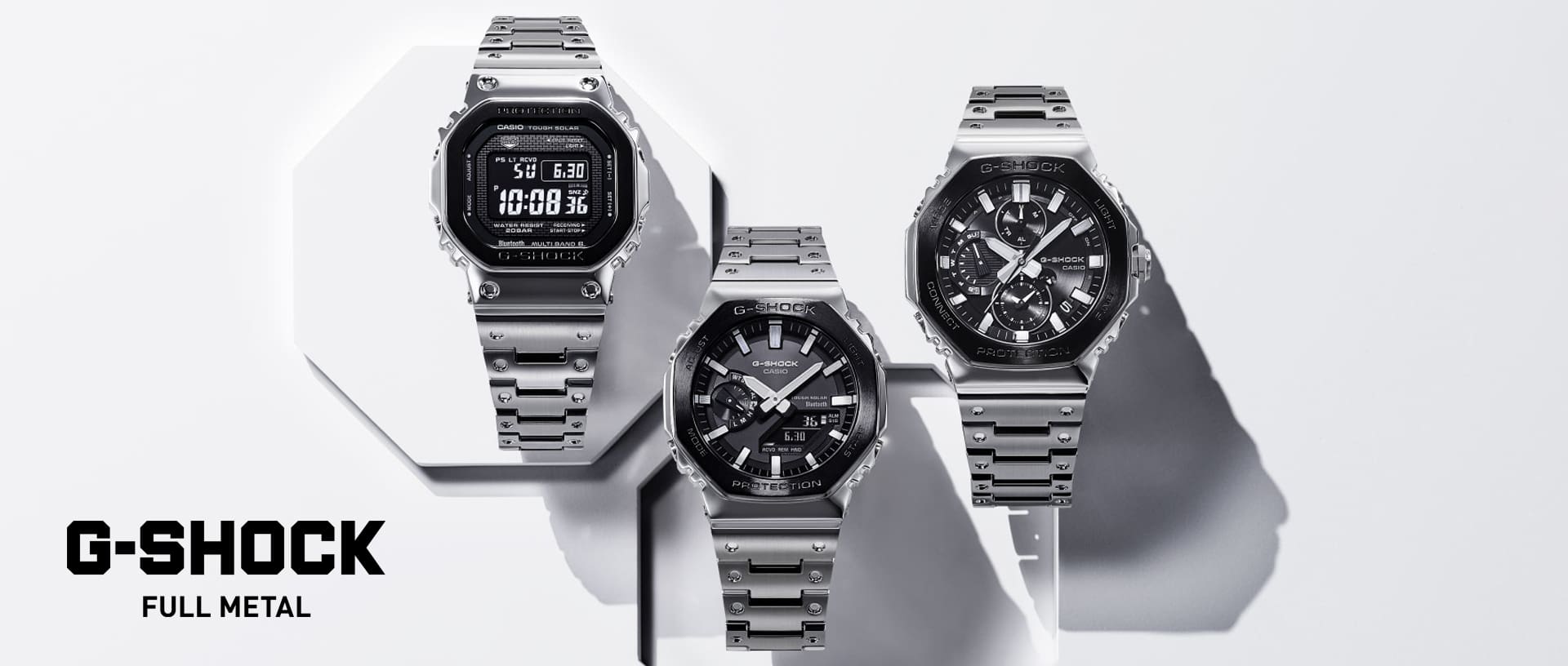 FULL METAL - OCTAGON-BLACK-BEZEL | CASIO