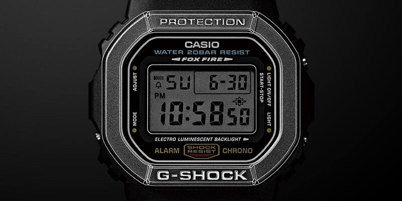 Design originale quadrato della serie G-SHOCK 5000 e 5600