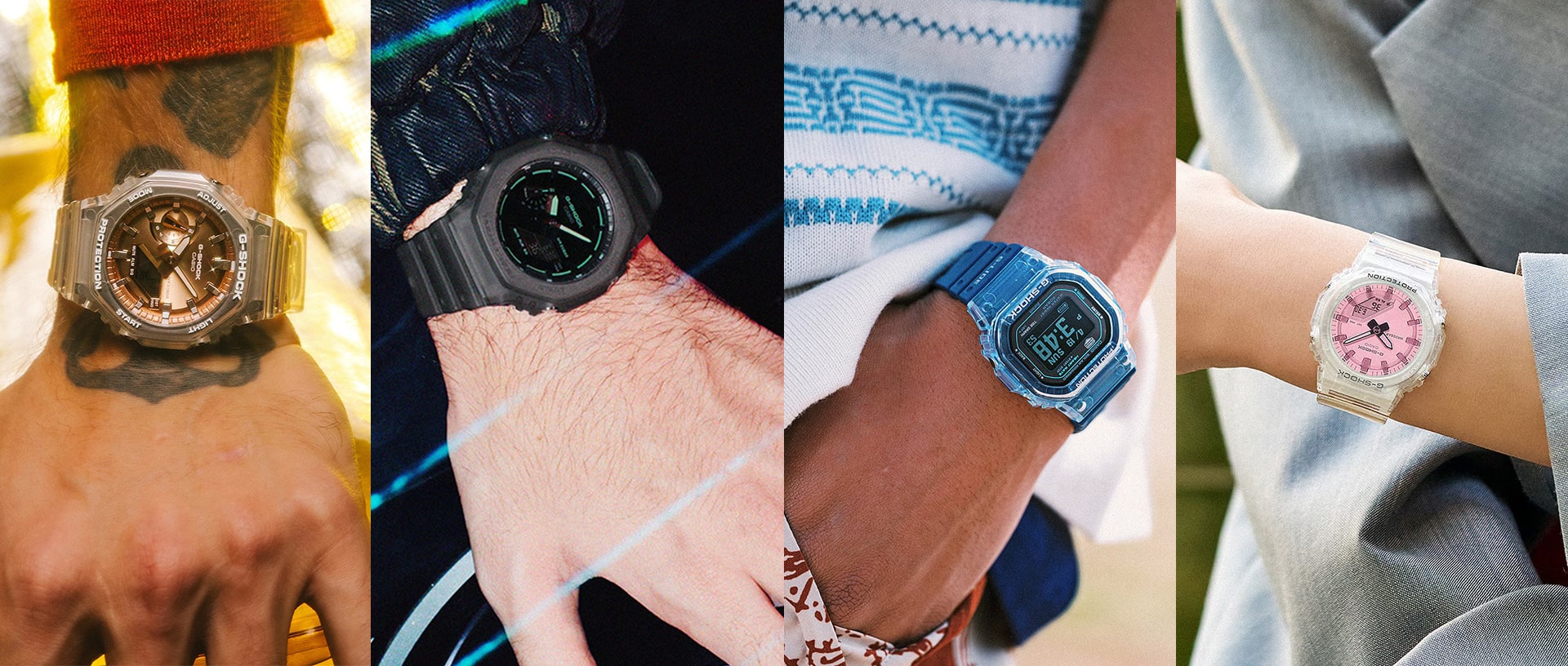スケルトン（クリアカラー）モデルのG-SHOCK