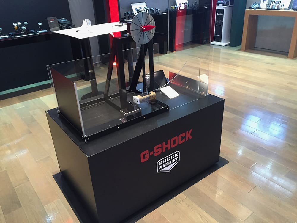 GSHOCK 耐衝撃実験機