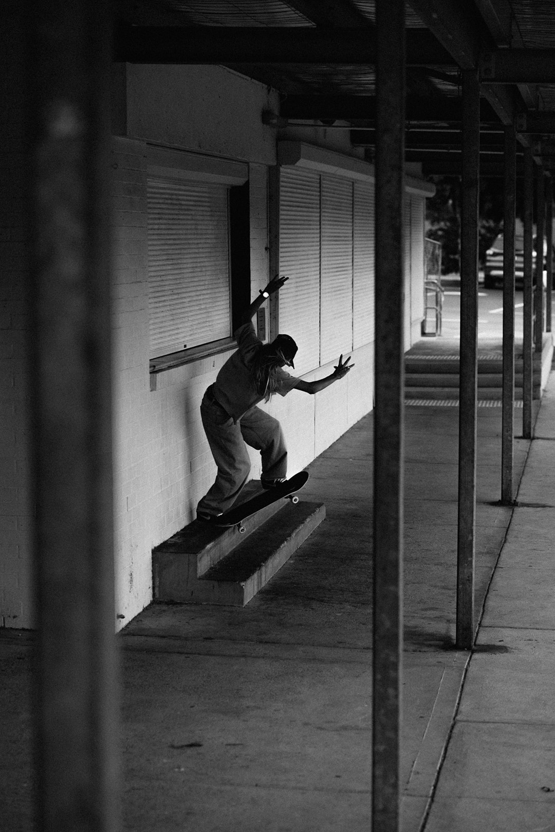 Rubi Rose posing with oversized brown G-SHOCK object.