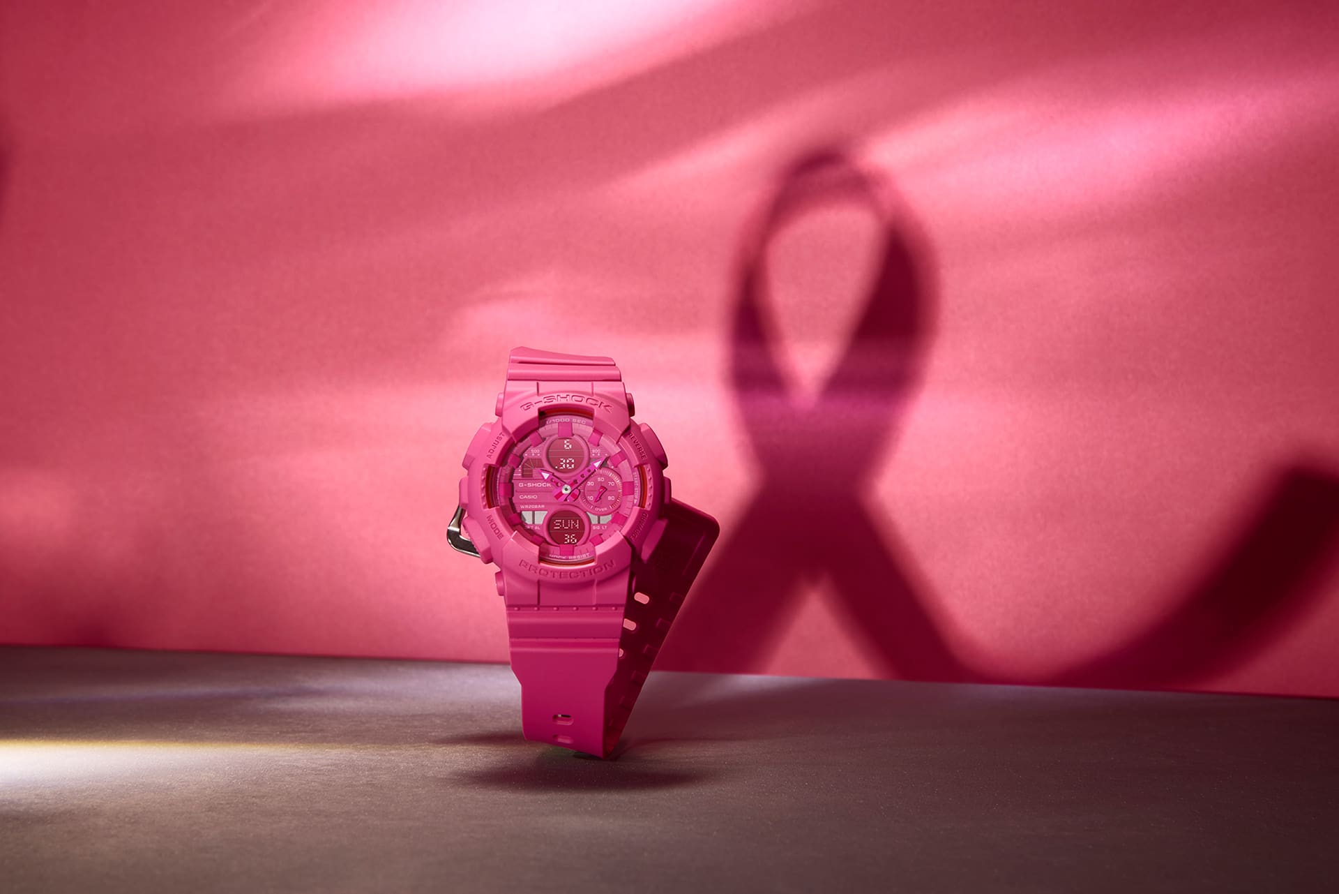 G-SHOCK ខ្សែបូពណ៌ផ្កាឈូក KV