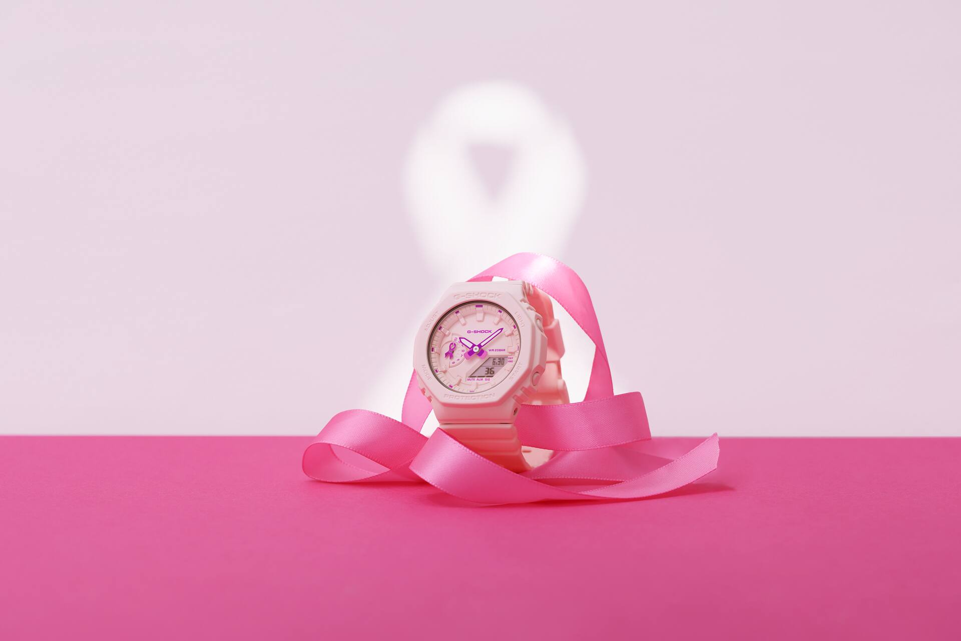 G-SHOCK ខ្សែបូពណ៌ផ្កាឈូក KV