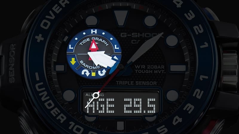 ការបង្ហាញ Tide Graph / Moon Age