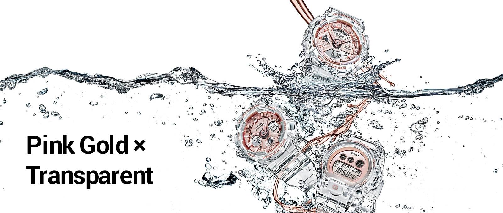 Pink Gold × Transparent