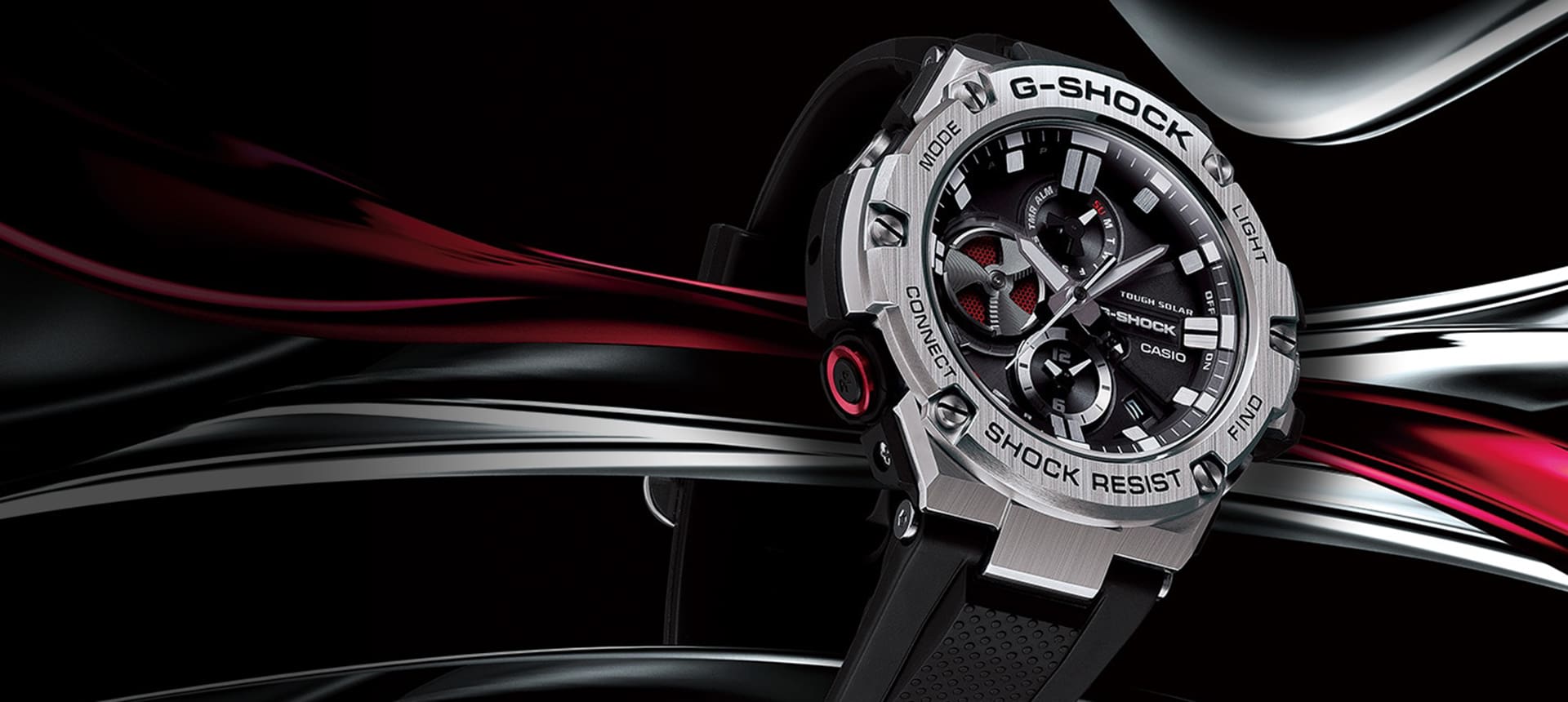 صورة G-STEEL مع تقنيتَي Bluetooth®‎ وTough Solar