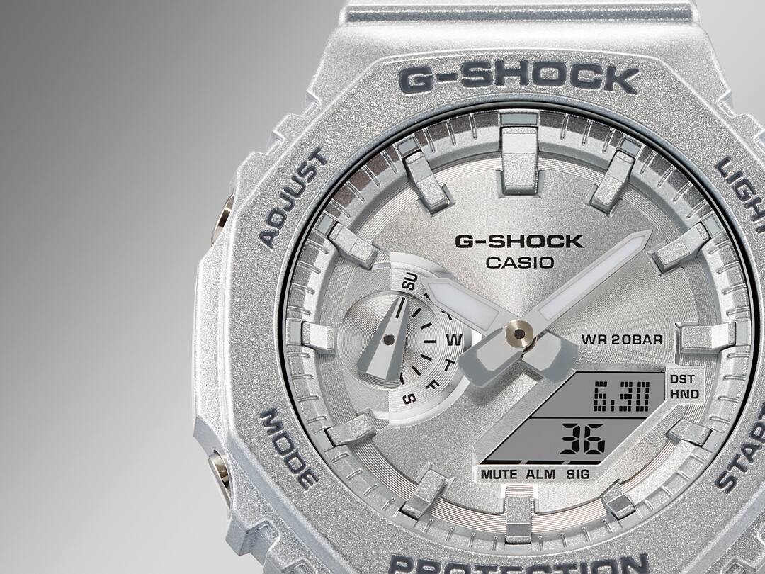 G-SHOCK Forgotten Future GA-2100FF-8A silver analog digital watch G-SHOCK Forgotten Future GA-2100FF-8A silver analog digital watch