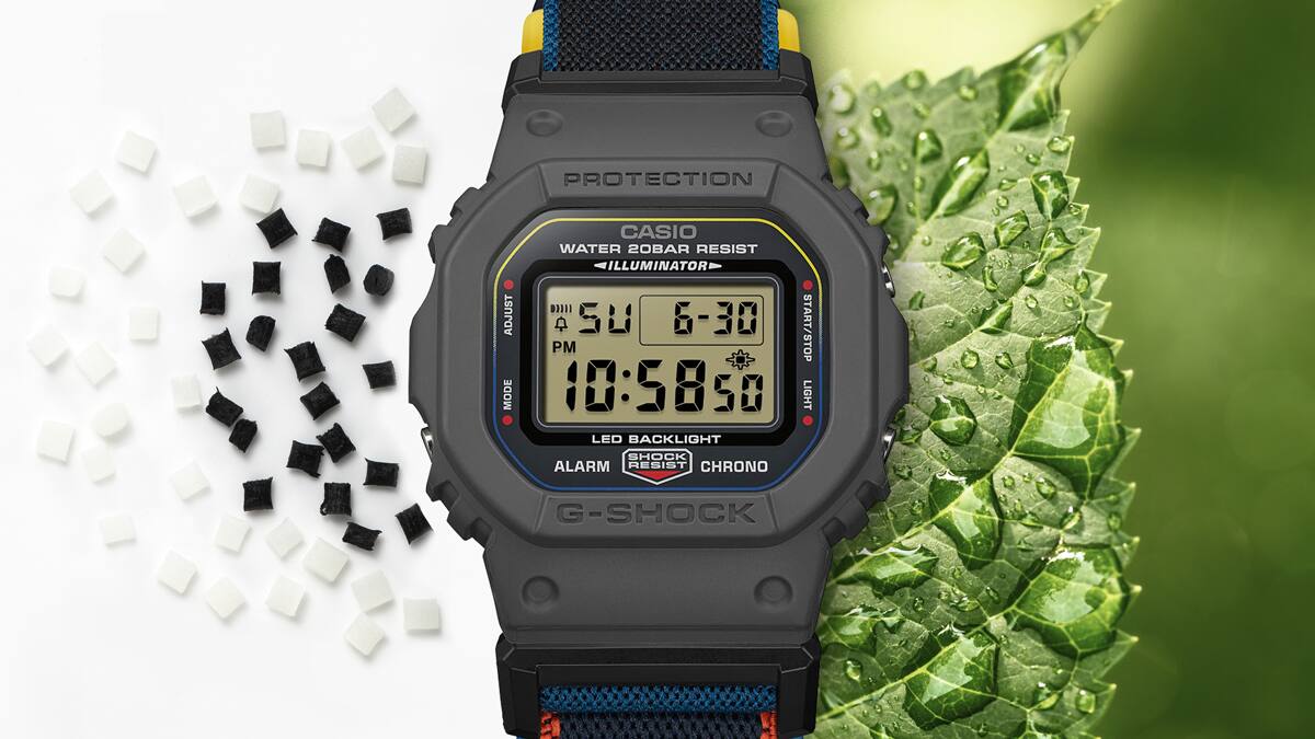 DW-5600 Atención a los materiales: Resinas de origen biológico: