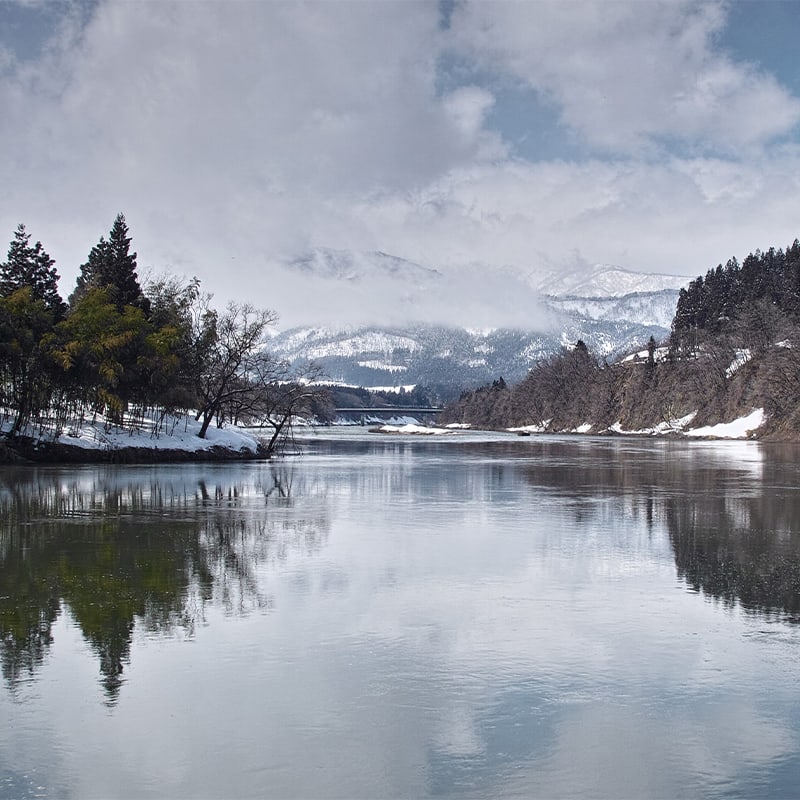 Yamagata winter landscape