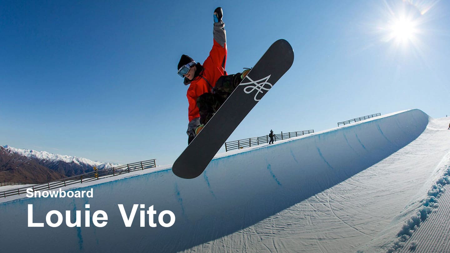 Louie Vito snowboarding - G-SHOCK