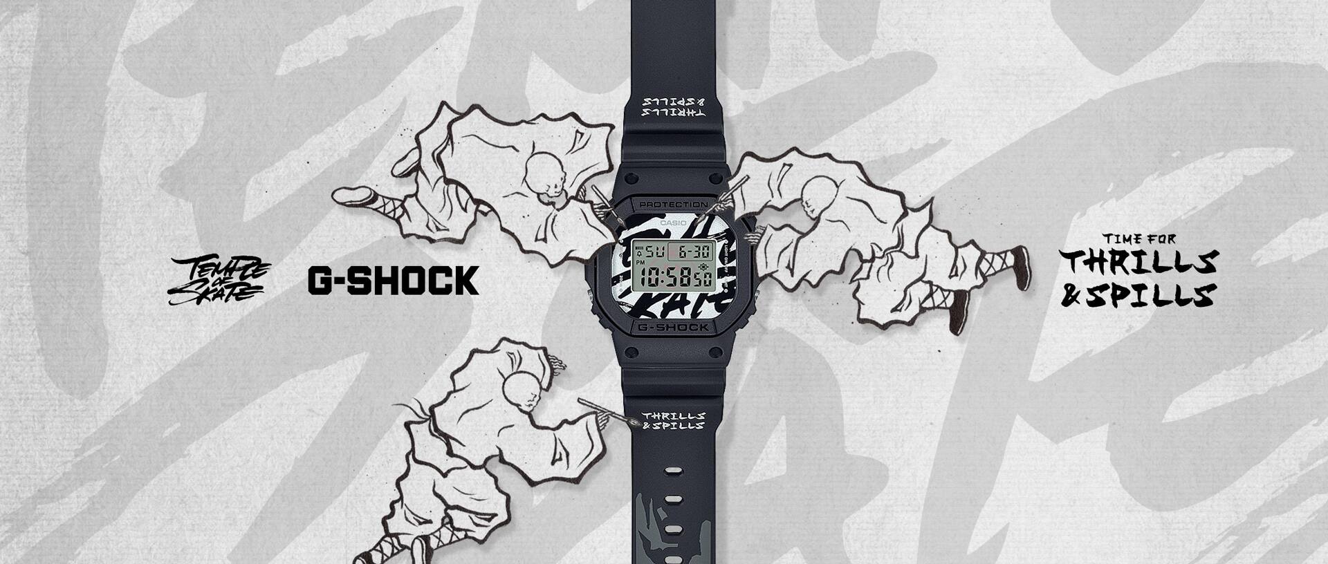 Banner_Temple of Skate_Thrills & Spills_DW-5600TOS23-1_PC