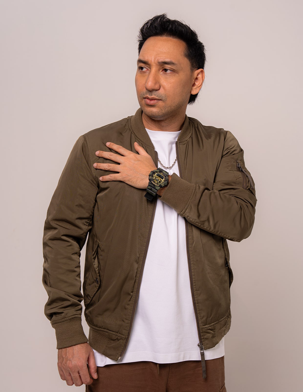 ZR wearing the GA-700CMG-3A