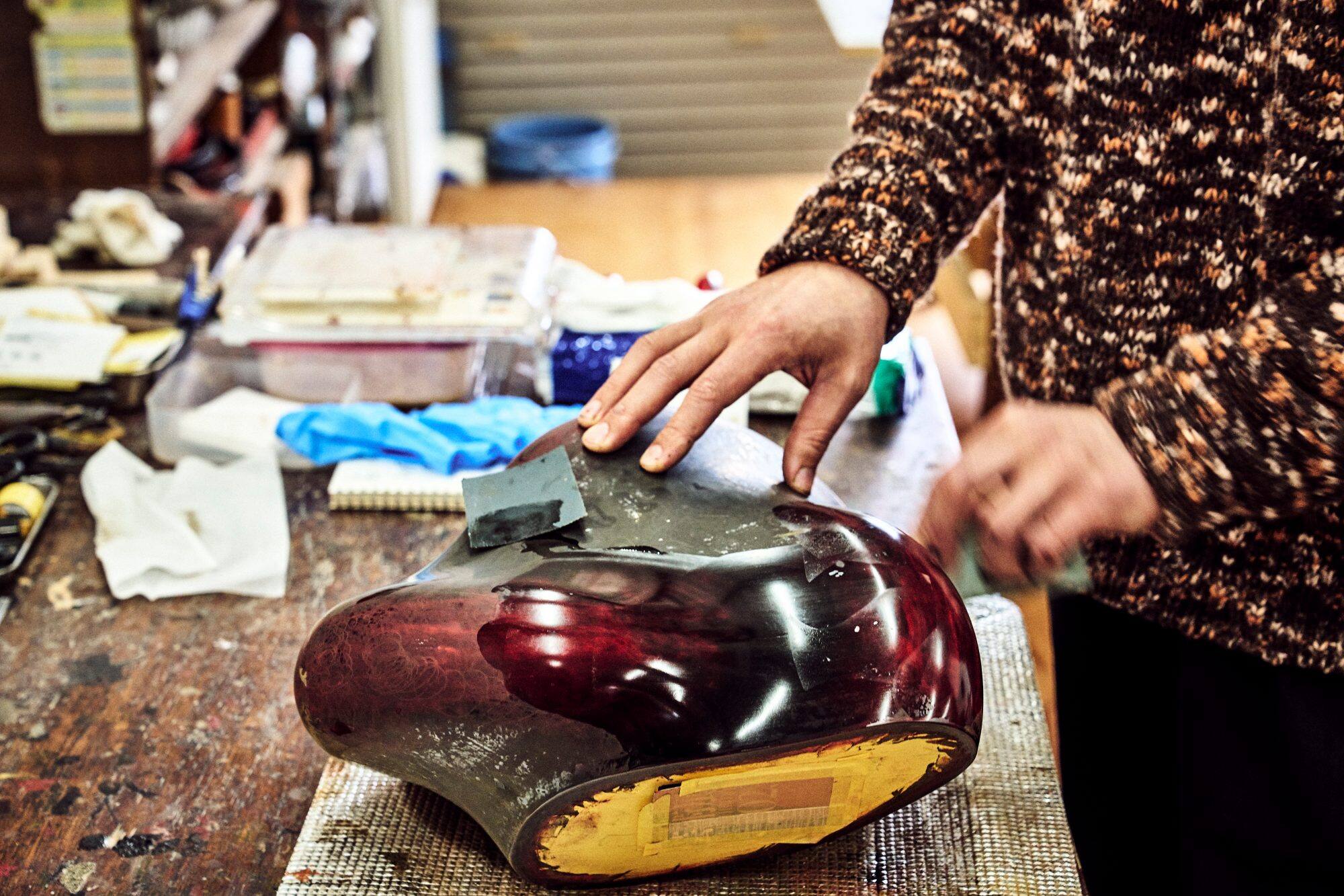 At Ishizuka's studio photo06