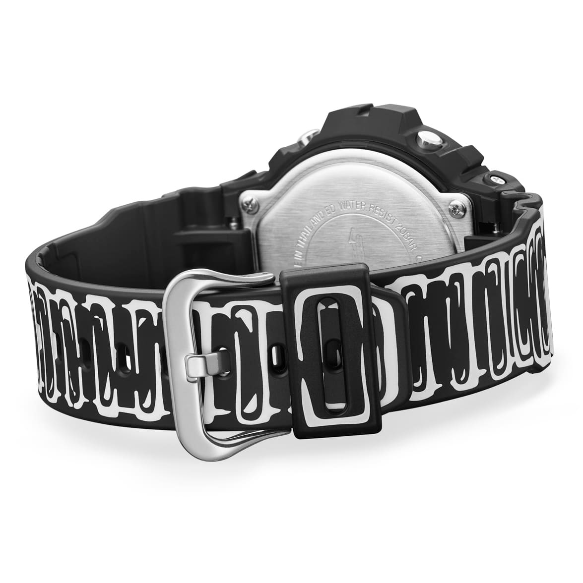 DW-6900JV-1 matzwart banddetail