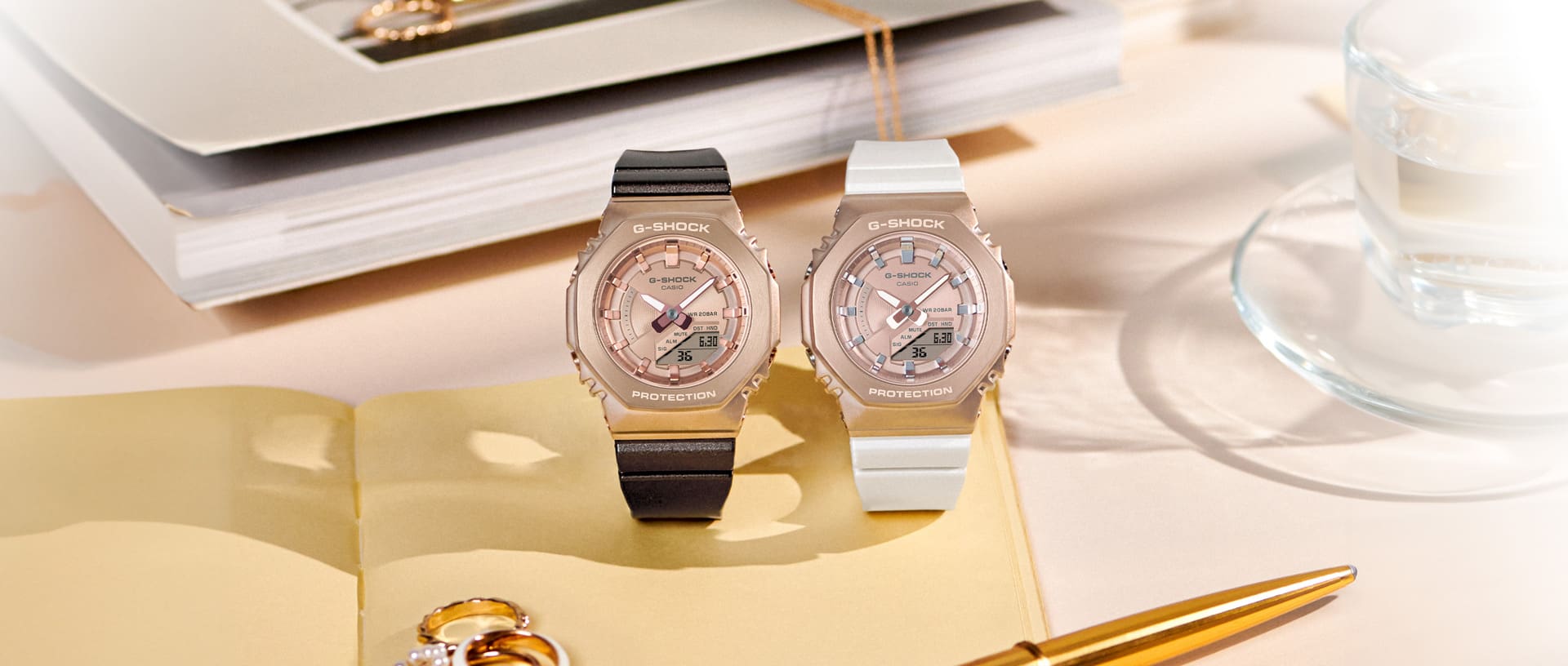G-SHOCK PEACH BEZEL GM-S2100