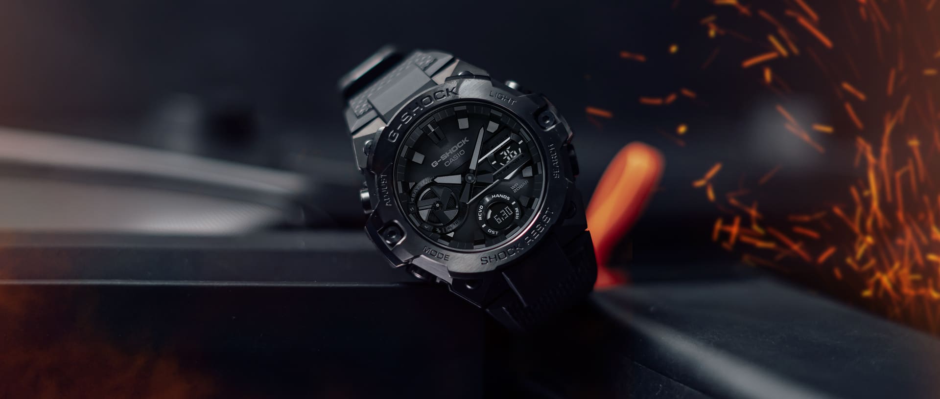 Black on Black GSteel GSHOCK THAILAND