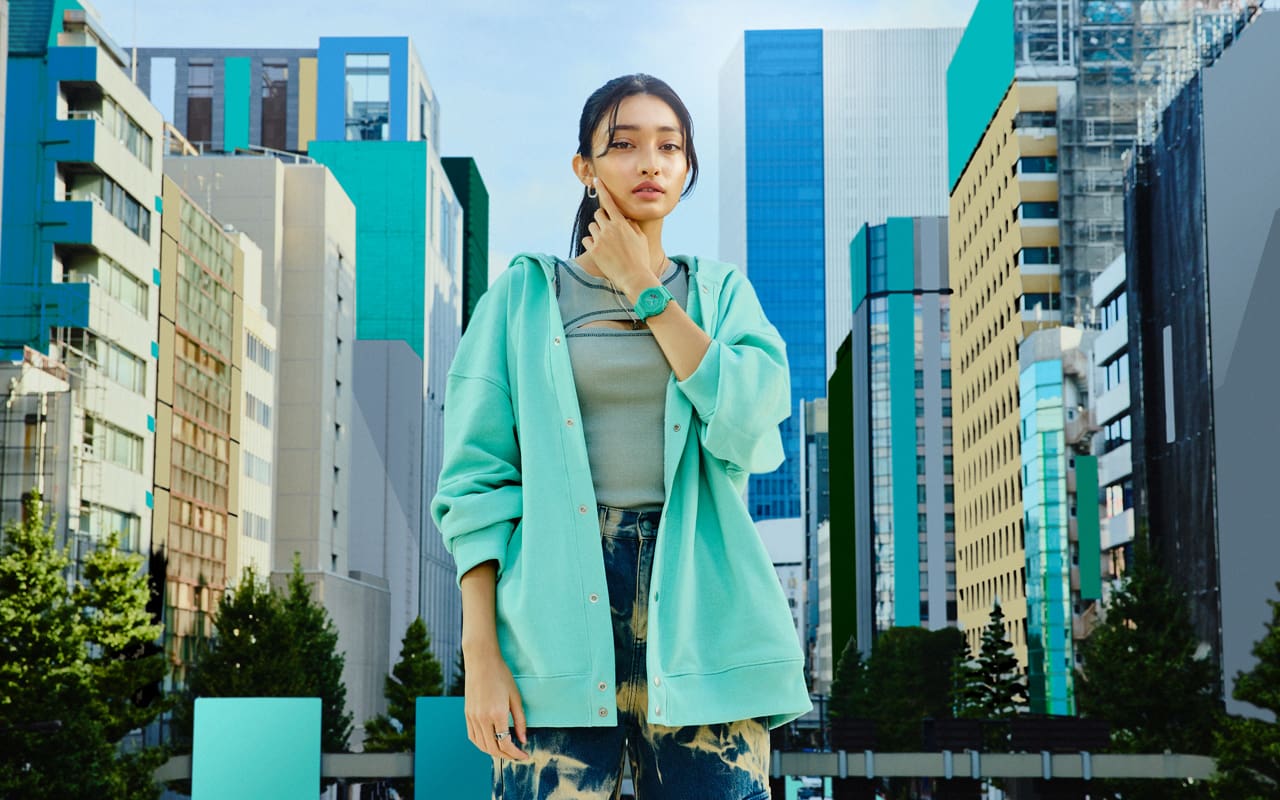 掲載モデル着用写真