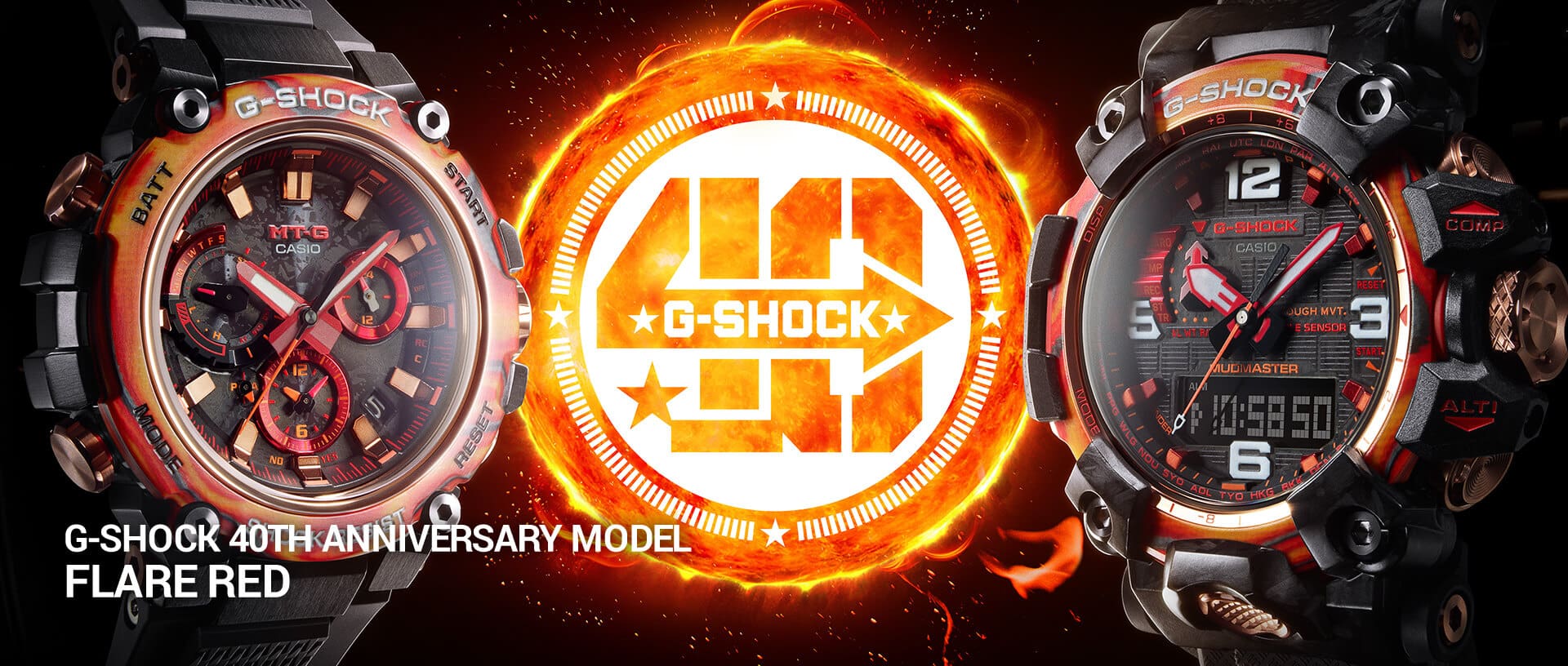 SIGNAL RED MODEL FOR THE 40TH ANNIVERSARY OF G-SHOCK