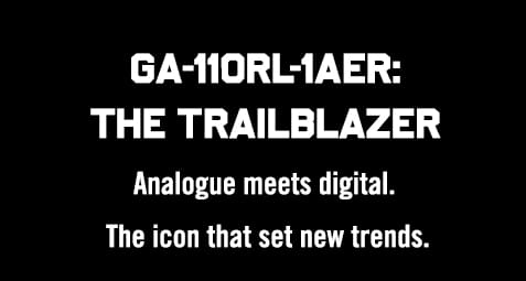 GA-110RL-1AER: The TrailblazeR