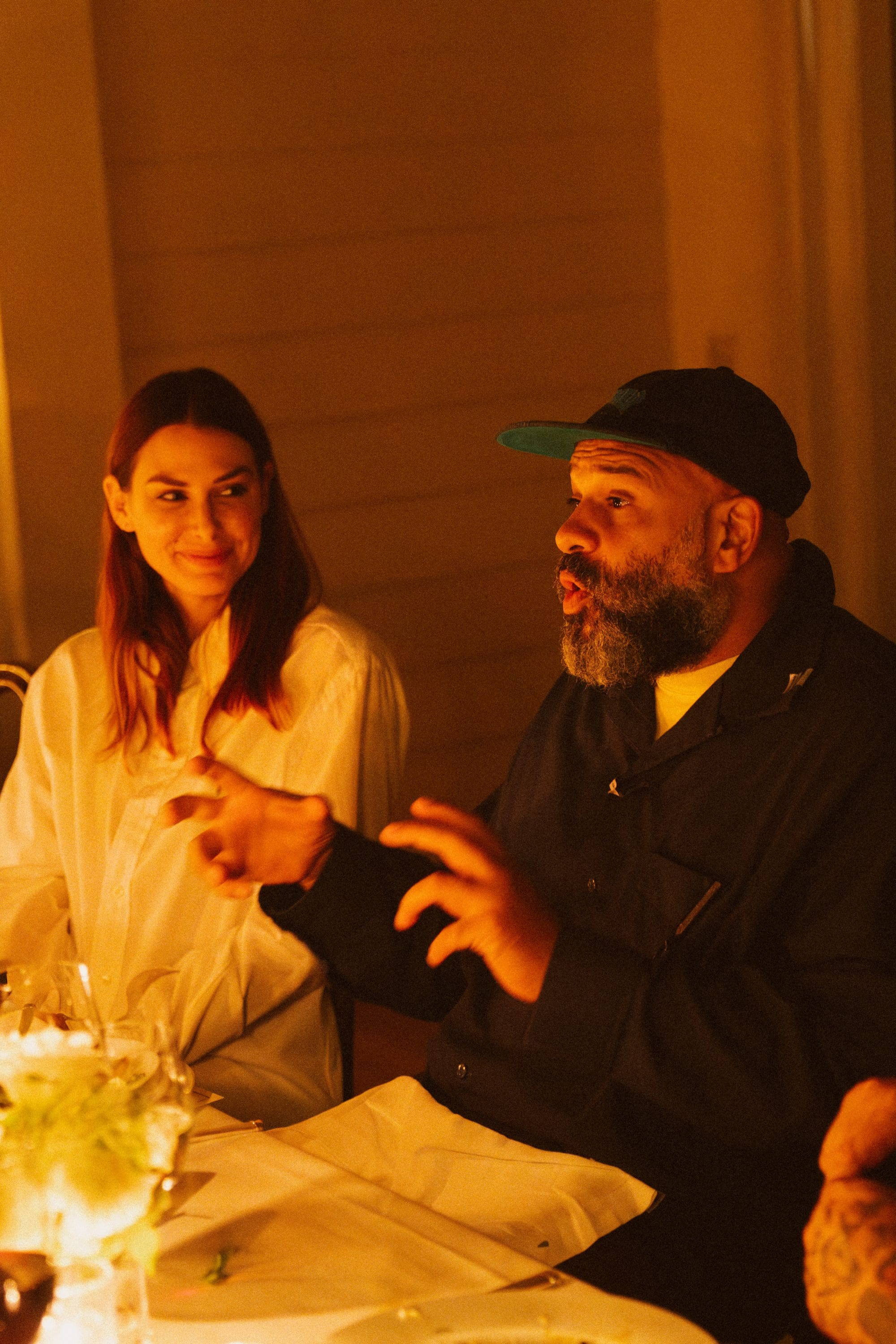 Chris Gibbs of Union LA and Joy Claire attending UNDEFEATED x G-SHOCK Friends & Family Dinner Chris Gibbs of Union LA and Joy Claire attending UNDEFEATED x G-SHOCK Friends & Family Dinner
