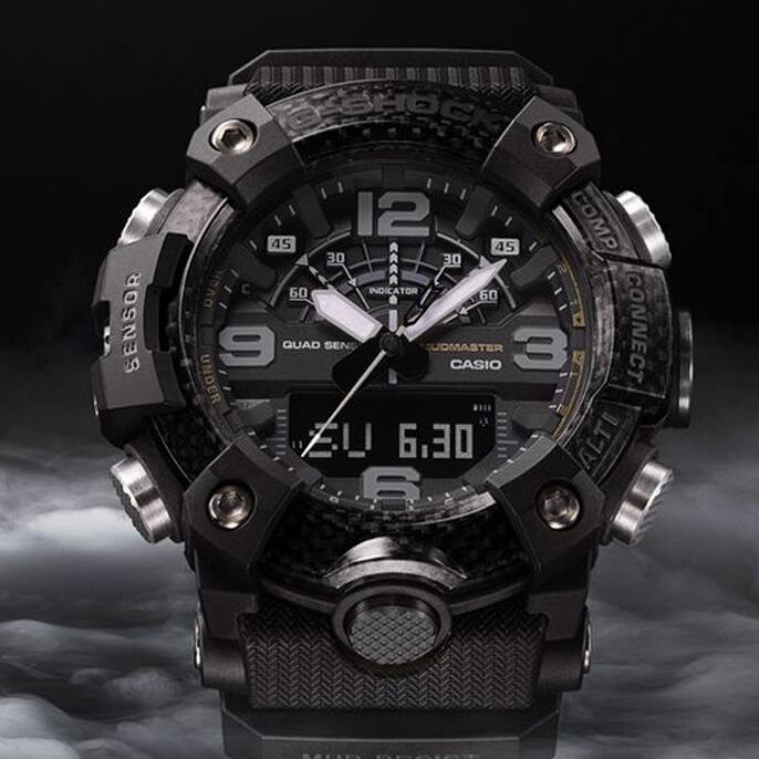 G-SHOCK black digital watch