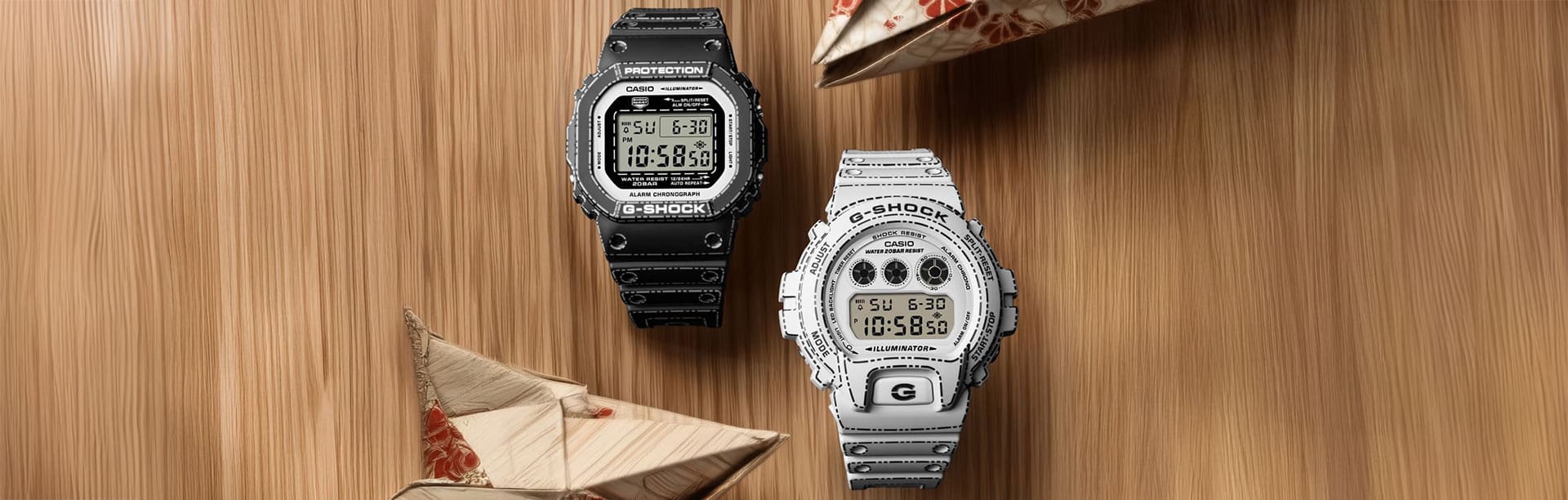 G-SHOCK DW-5600RGM-1 and DW-6900RGM-5 Digital Watches
