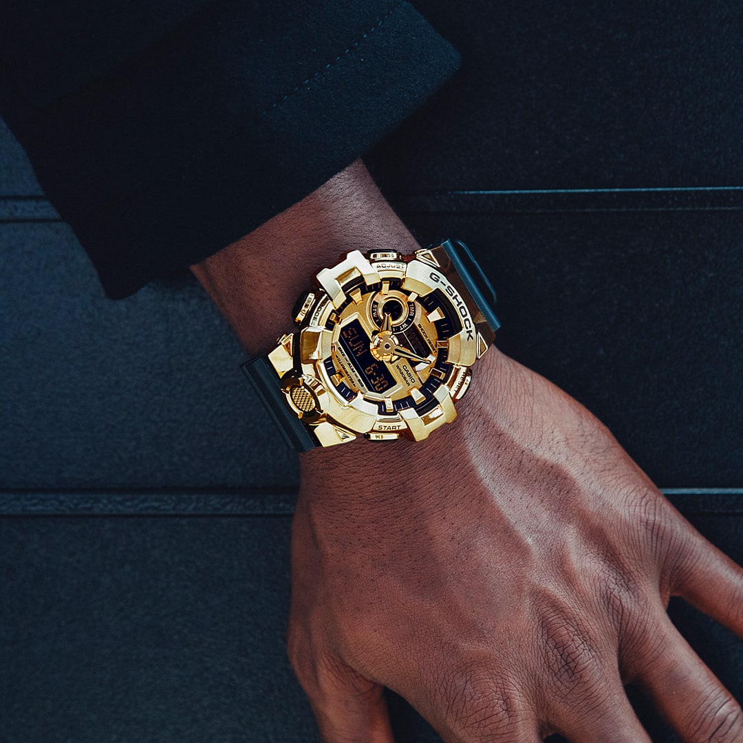 G-SHOCK Black and Gold GM700G-9A watch