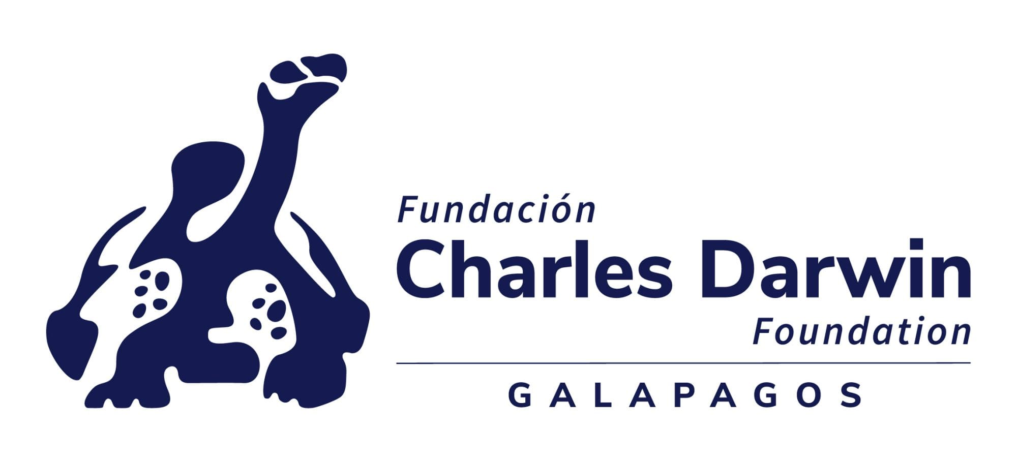 Charles Darwin Foundation logo of a tortoise reads “Fundacion Charles Darwin Foundaion – Galapagos”